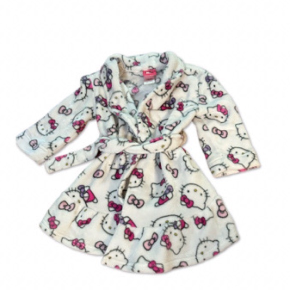 Girls Super Soft Hello Kitty Robe size 4/5 - Picture 3 of 3